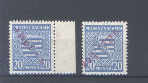 Dt. Lokalpost Wittenberg Michel Nummer 21 und 21 K II **