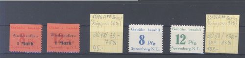 Dt. Lokalpost Spremberg Michel Nummer 15-16 A und 23-24 A **