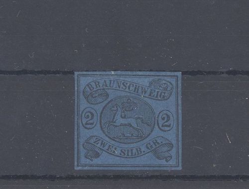 Braunschweig Michel Nummer 7a, 2 Sgr. Freimarke 1853 ungebraucht (*)
