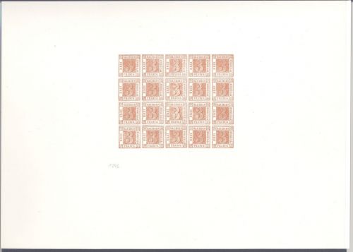 Sachsen, Faksimile des Sachsen Dreiers von der Deutschen Post