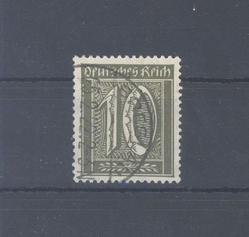 Dt. Reich Michel Nummer 178, 10 Pfg. 1921 gestempelt, geprüft BPP