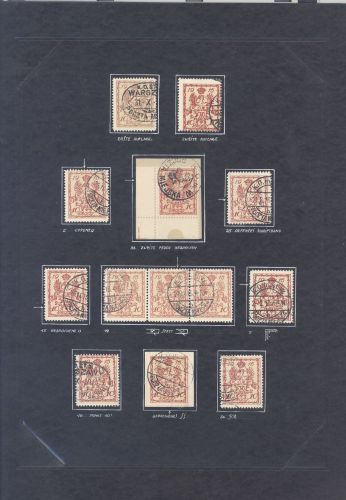 Dt. Bes. 1. WK Stadtpost Warschau, interessantes Blatt aus alter Sammlung