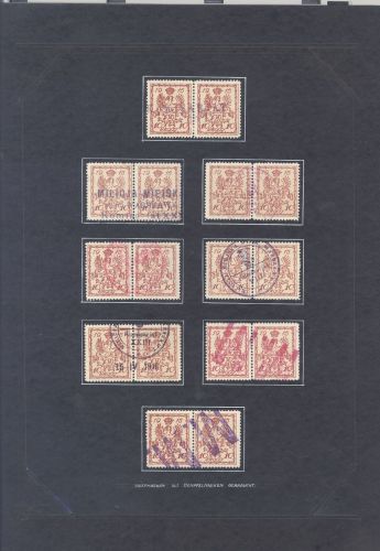 Dt. Bes. 1. WK Stadtpost Warschau, interessantes Blatt aus alter Sammlung