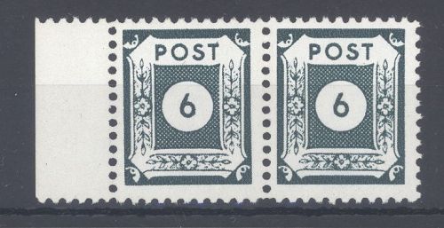 SBZ Michel Nummer 43 C VIII, Versuchszähnung ** Paar, geprüft BPP