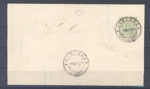 Württemberg, Brief mit Michel Nummer 43, 1 Kreuzer 1874 Topstempel