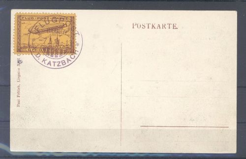 Dt. Reich Flugpost Michel Nummer 11, Liegnitz Sonderflug 1913 auf AK