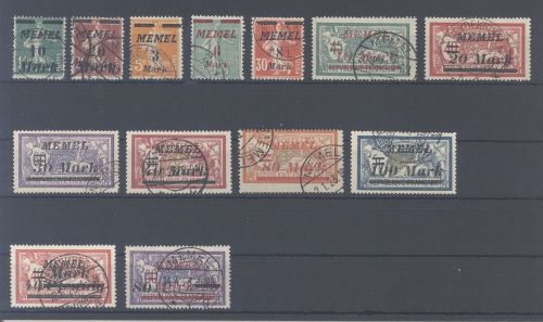 Memel Michel Nummer 108-20 aus Freimarken 1922 gestempelt