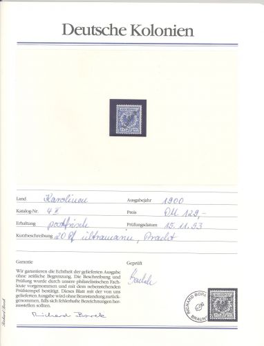 Dt. Kolonien, ** Posten aus Abosammlung auf 13 Blättern