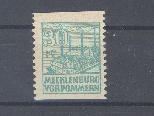 SBZ Michel Nummer 39za Uw, 30 Pfg. waagerecht ungezähnt **, gp. BPP