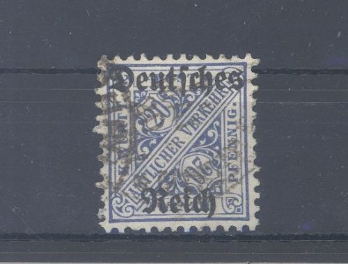 Dt. Reich Dienst Michel Nr. 60 Y, 20 Pfg. 1920 gestempelt, geprüft Infla