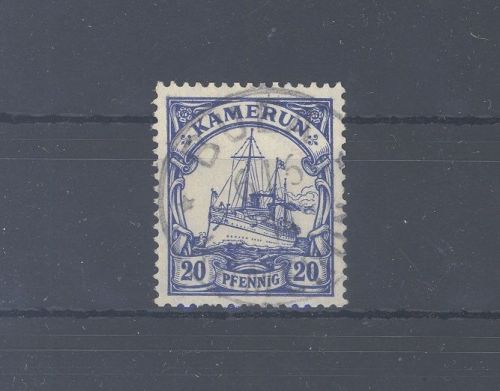 Dt. Kolonien Kamerun Michel Nr. 23, 20 Pfg. 1905-19 gestempelt gp. BPP