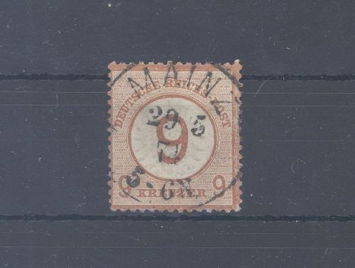 Dt. Reich Michel Nummer 30, 9 Kreuzer Freimarke 1874 gestempelt