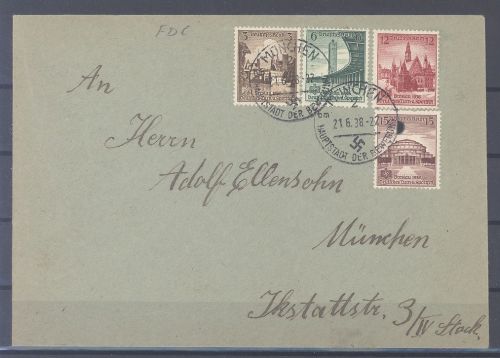 Dt. Reich, FDC Michel Nummer 665-68, Sportfest 1938