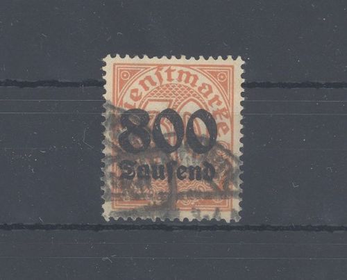 Dt. Reich Dienst Mi.Nr. 95y, 800 Td. Dienst 1923 gestempelt geprüft BPP