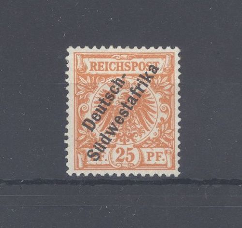 Dt. Kolonien DSWA Michel Nr. 9, 25 Pfg Freimarke 1898 ungebraucht *