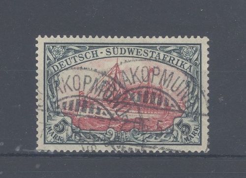 Dt. Kolonien DSWA Michel Nummer 23, 5 Mark Freimarke 1901 gestempelt