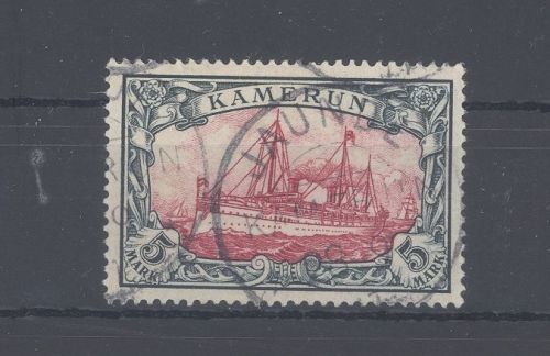 Dt. Kolonien Kamerun Michel Nr. 19, 5 Mark Freimarke 1900 gestempelt