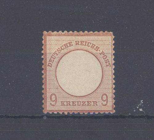 Dt. Reich Michel Nr. 27a, 9 Kreuzer Brustschild ungebraucht *, gp. BPP