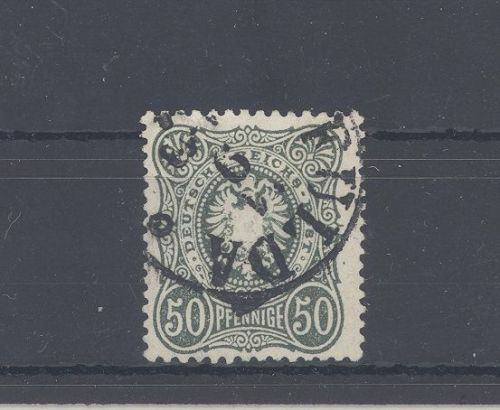 Dt. Reich Michel Nummer 38b, 50 Pfg. 1877 gestempelt, geprüft BPP