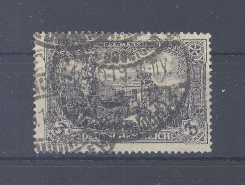 Dt. Reich Mi.Nr. 96 A II, 3 Mark Freimarke 1915 gestempelt, geprüft BPP