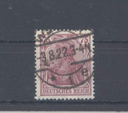 Dt. Reich Michel Nummer 197b, 75 Pfg. Germania gestempelt, geprüft