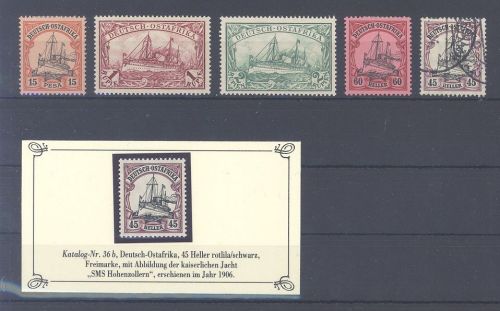 Dt. Kolonien Ostafrika, kleiner */**/gestempelter, meist * Posten