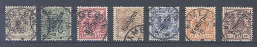 Dt. Kolonien Kamerun Michel Nummer 1-6, Freimarken 1897-99 gestempelt