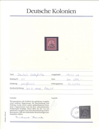 Dt. Auslandspost und Dt. Kolonien, ** Posten auf Aboblättern