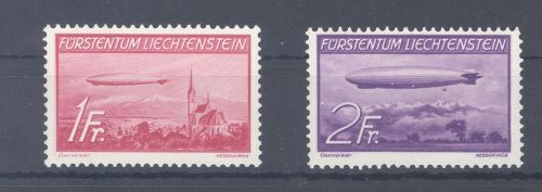 Liechtenstein Michel Nummer 149-50, Freimarken 1936 **