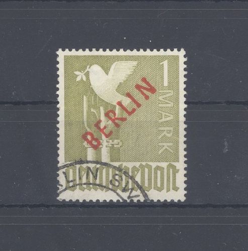 Berlin Mi.Nr. 33, 1 Mark Rotaufdruck 1949 gestempelt, geprüft BPP