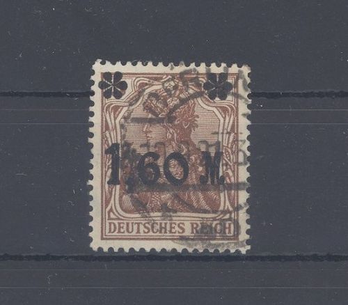 Dt. Reich Michel Nr. 154 a IV, 1,60 Mark 1921 PF IV gestempelt, gp. Infla