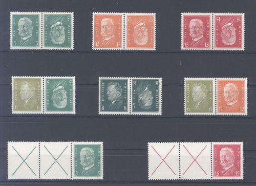 Dt. Reich, ** Posten Hindenburg Zusammendrucke als Posten