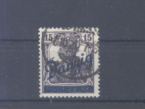 Danzig Michel Nummer 22b, 15 Pfg. Freimarke 1920 gestempelt, gp. BPP