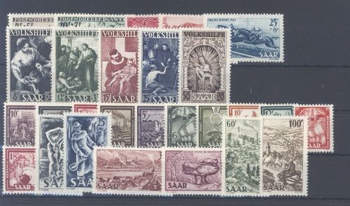 Saarland Michel Nummer 262-88, Jahrgang 1949 **