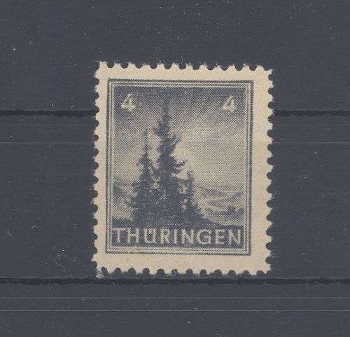 SBZ Michel Nummer 93yy, 4 Pfg. 1945 **, geprüft BPP