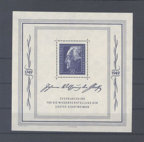 SBZ Block 6, Goethe Block 1949 **