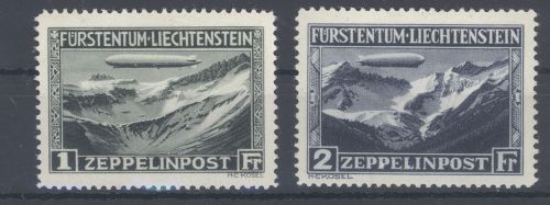 Liechtenstein, Michel Nummer 114-15, Zeppelin 1931 ungebraucht *