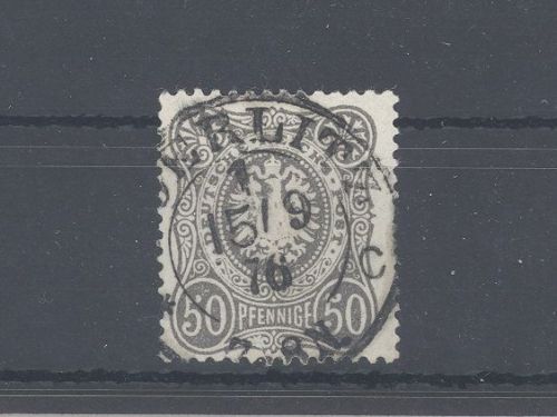 Dt. Reich Michel Nummer 36b, 50 Pfge. 1875-79 gestempelt geprüft BPP