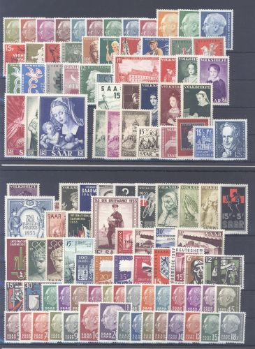 Saarland, ** Posten auf 2 Steckkarten