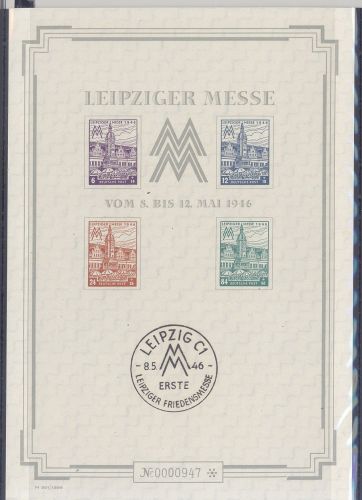 SBZ Block 5 S X, Messe Großblock ohne Schutzhülle