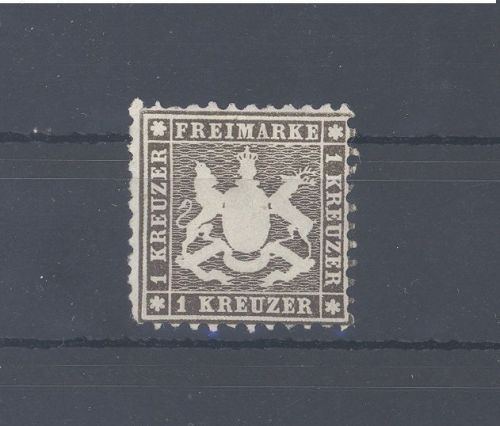 Württemberg Michel Nummer 21, 1 Kreuzer 1862 ungebraucht