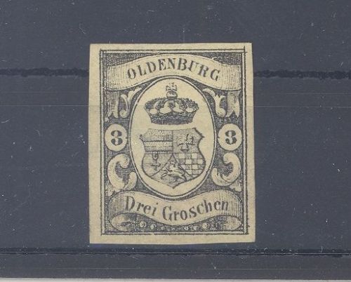 Oldenburg Michel Nummer 8, 3 Sgr. Freimarke 1859-61 ungebraucht (*)