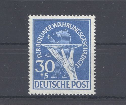 Berlin Michel Nr. 70 I, 30 Pfg. Währungsgeschädigte Abart I **, gp. BPP