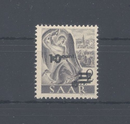 Saarland Mi.Nr. 226 I, 2 Pfg. Freimarken 1947 aus Urdruck **, geprüft
