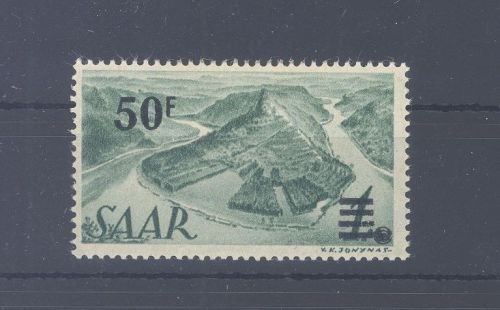 Saarland Michel Nummer 238 I, 50 F. Freimarke 1947 **, geprüft BPP