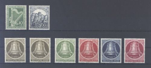 Berlin Michel Nummer 72-73 und 82-86 aus 1950-51 **