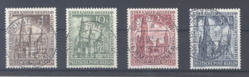 Berlin Michel Nummer 106-09, Gedächtniskirche Topstempel, gp. BPP