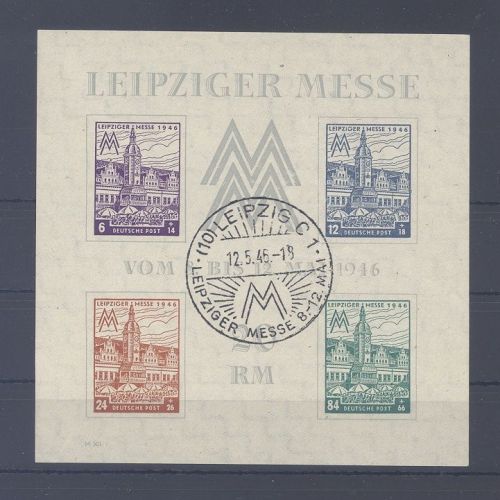 SBZ Block 5y, Messeblock 1946 mit SST