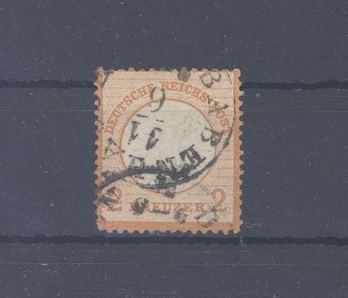 Dt. Reich Michel Nr. 24, 2 Kreuzer gr. Brustschild gestempelt, gp. BPP