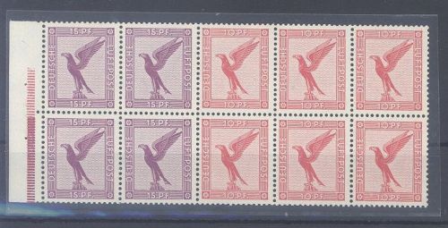 Dt. Reich, Heftchenblatt 48 B, Flugpost 1930 ungebraucht *